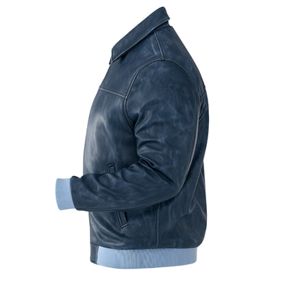 Buy Ferrari Blue Suede Coat Jacket Men & Women – Unisex Suede Bomber for Bold Style, Everyday Comfort, Year-Round Wear & Timeless Luxury