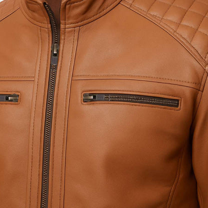 Buy Bike Racer Brown Leather Jacket – Premium Biker Outerwear for Speed, Comfort & Road-Ready Durability